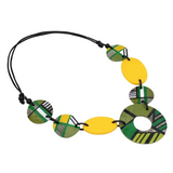 Sylca LS26N11GN Green Geo Addie Necklace