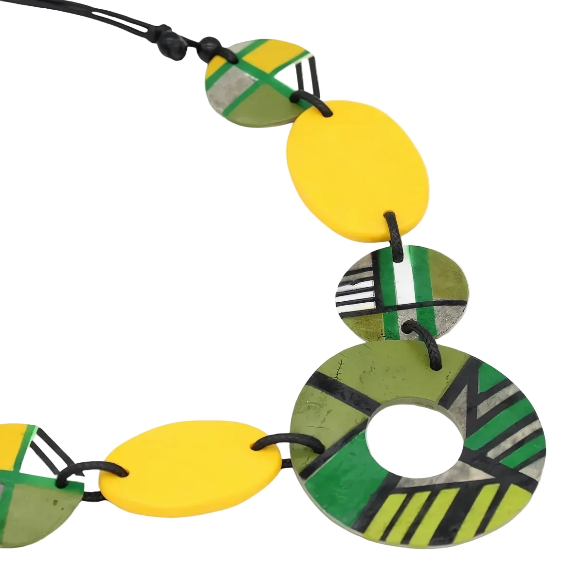 Sylca LS26N11GN Green Geo Addie Necklace