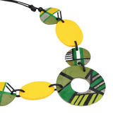 Sylca LS26N11GN Green Geo Addie Necklace