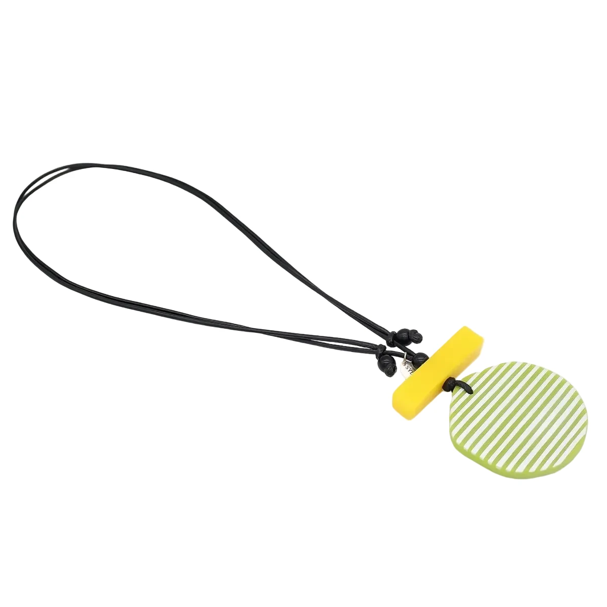 Sylca LS26N14LM Lime Palms Statement Pendant Necklace