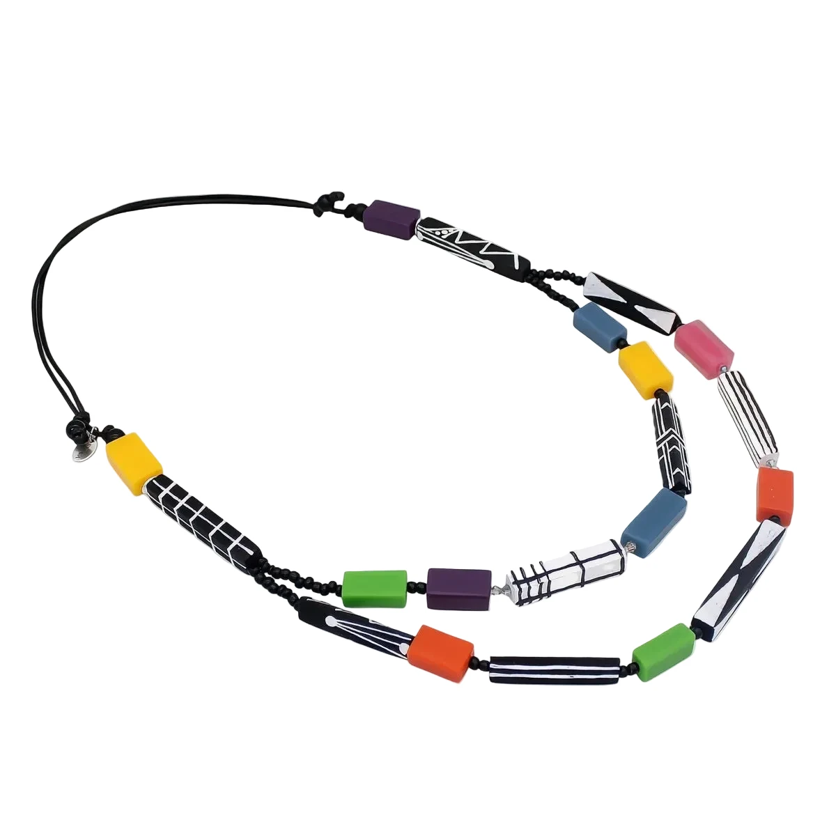 Sylca LS26N23MU Multicolor Soran Brights Mixed Bead Necklace