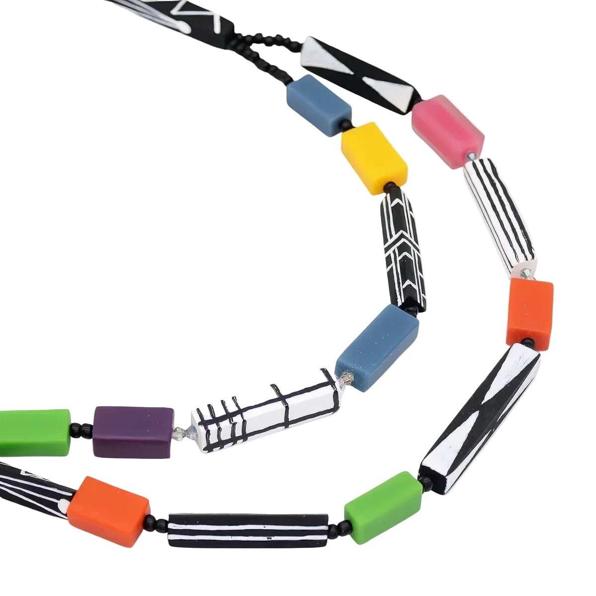 Sylca LS26N23MU Multicolor Soran Brights Mixed Bead Necklace