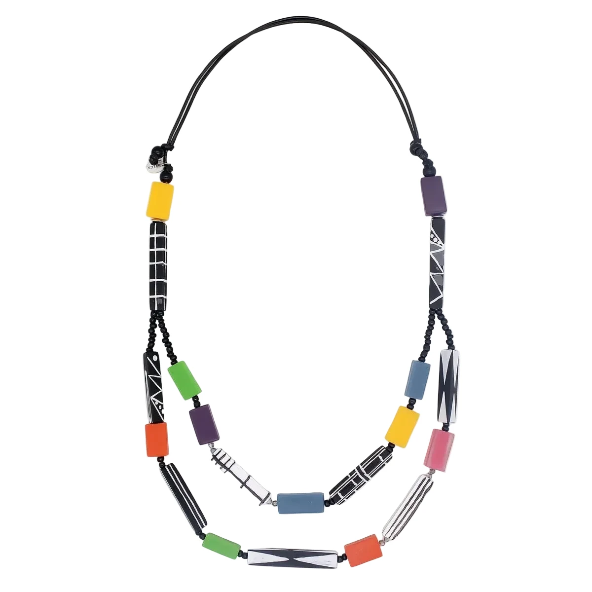 Sylca LS26N23MU Multicolor Soran Brights Mixed Bead Necklace