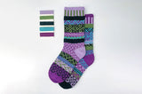 Solmate Socks LA SEINE Upcycled Cotton Poly Blend Crew Socks