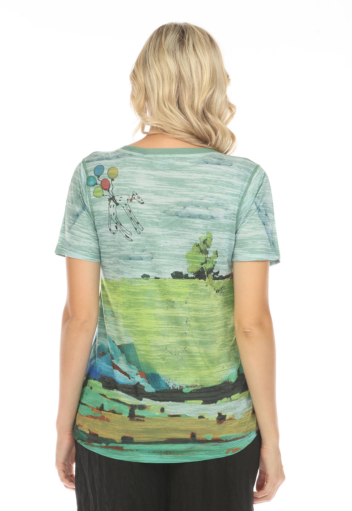 Inoah MT667BOS Dug's Outing Short Sleeve V-Neck T-Shirt