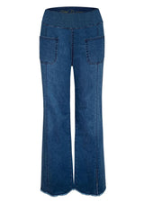 Ethyl P61MEDCN Wide Leg Pull-On Relaxed Fit Denim Pants