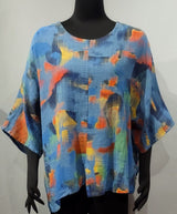 Transparente Z6653B Blue 100% Cotton One Size Painters Top