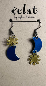 éclat by Sylvi Harwin PS2TY Turquoise Yellow Anodized Aluminum Earrings