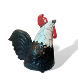 Alan Potter RSTRMED Medium Rooster Raku Ceramic Pottery Sculpture