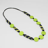 Sylca Lime and Navy Statement Necklace