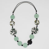 Sylca SD24N45 MINT Retro Mint Beaded Statement Necklace