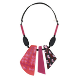 Sylca SD25N41FU Fuchsia Prism Pendant Necklace