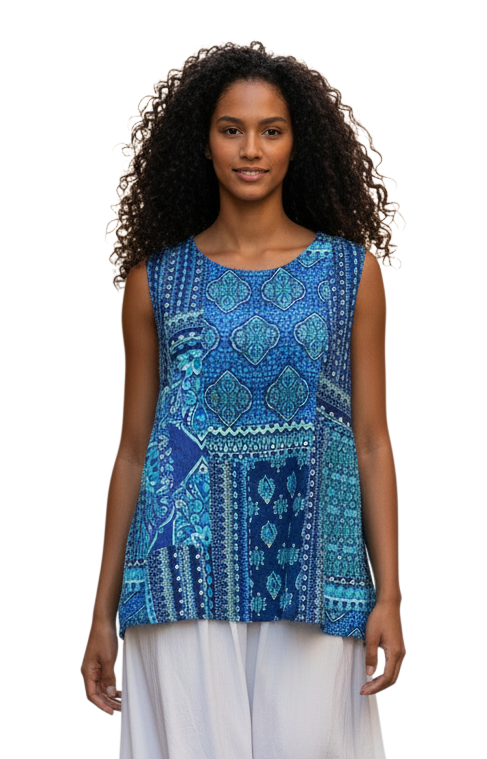 Windhorse Trading SD373BU BLUE Tank Top