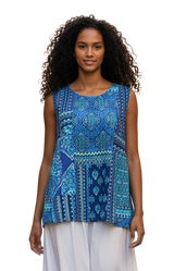 Windhorse Trading SD373BU BLUE Tank Top