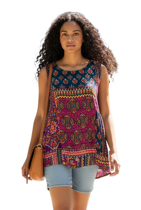 Windhorse Trading SD373PU PURPLE Tank Top