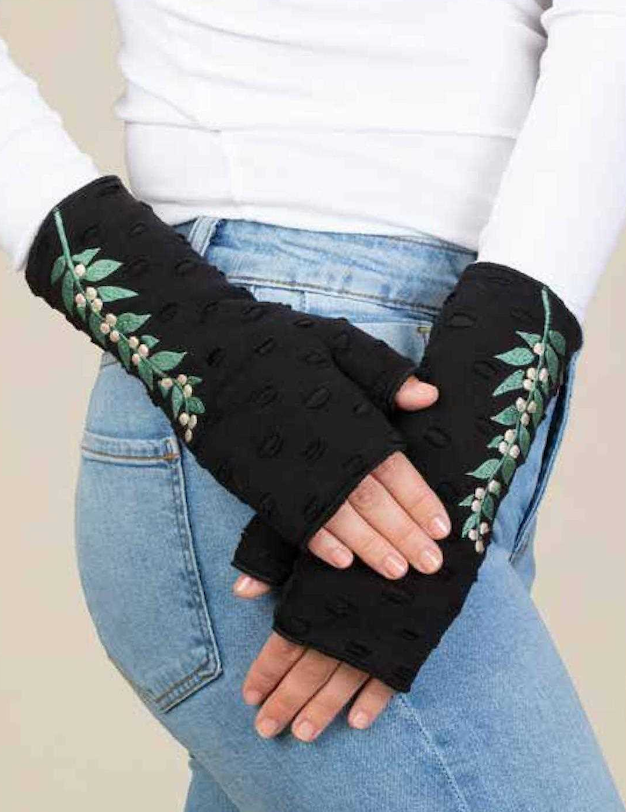 Rising Tide HAZEL ASH Fleece Fingerless Gloves