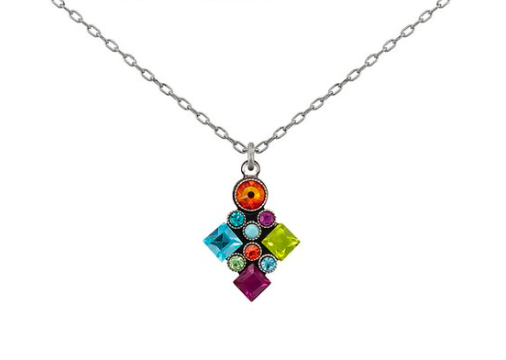 Firefly 9057-AQ Aqua Architectural Collection European Crystal Necklace