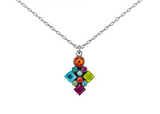 Firefly 9057-AQ Aqua Architectural Collection European Crystal Necklace