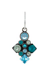 Firefly 9057-AQ Aqua Architectural Collection European Crystal Necklace