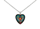 Firefly 8802-MC Hearts Collection European Crystal Necklace