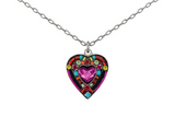 Firefly 8708-MC Hearts Collection European Crystal Necklace