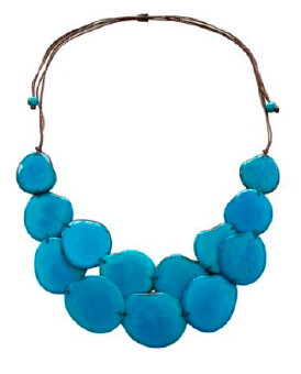 Canoa CLSC6 Turquoise Classic Two Strand Tagua Necklace