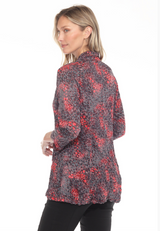Carine BS25168 RUBY JEWELS Burnout Crinkle Selena Shirt