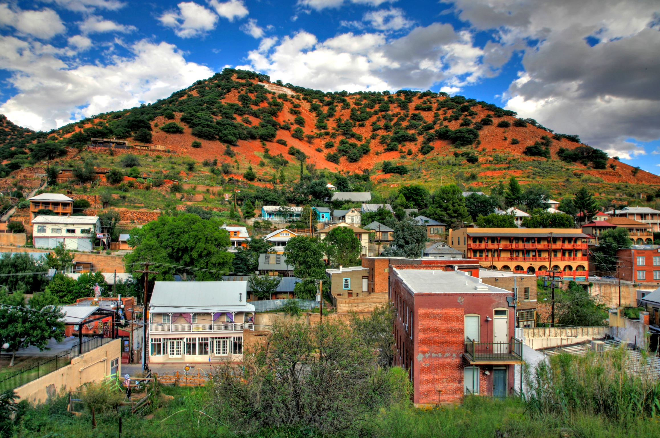 Charlene Mitchell B-44 B-Hill Over Brewery Gulch In Historic Old Bisbee Arizona