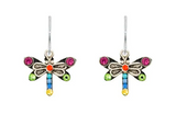Firefly E641 Multicolor Dragonfly Earrings