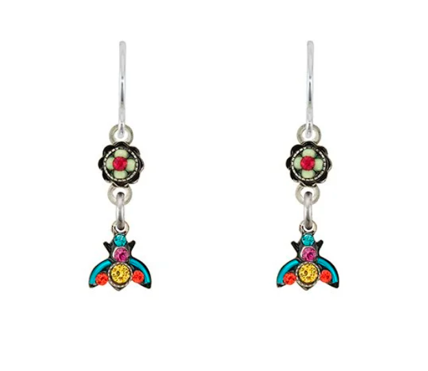 Firefly E643 Multicolor Bee Drop Earrings