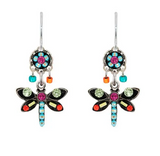 Firefly E858-MC Multicolor Petite Dragonfly Earrings