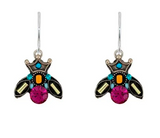 Firefly E819-MC Multicolor Mosaic Bee Earrings