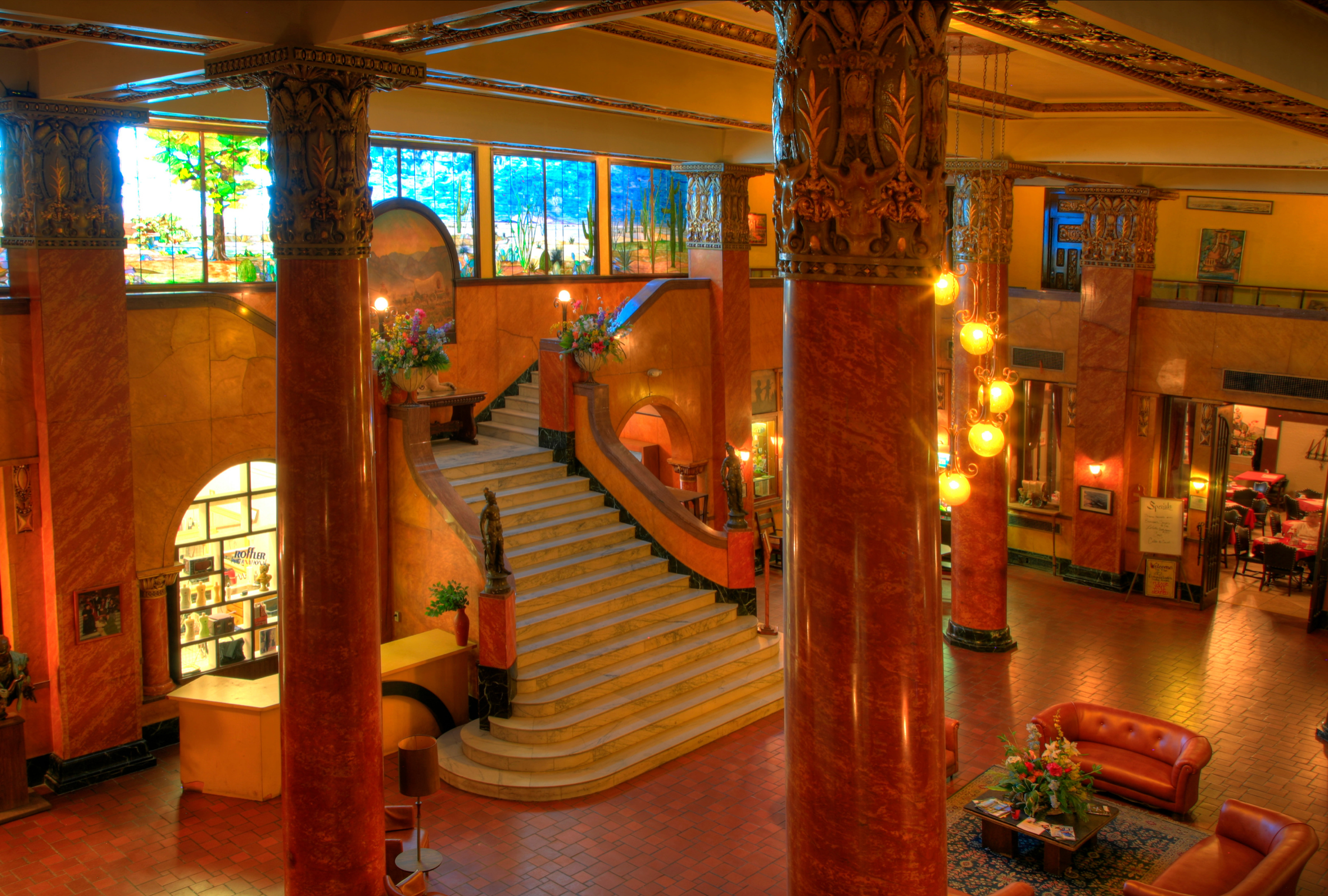 Charlene Mitchell B-78 Historic Gadsden Hotel In Douglas Arizona Blank Note Card