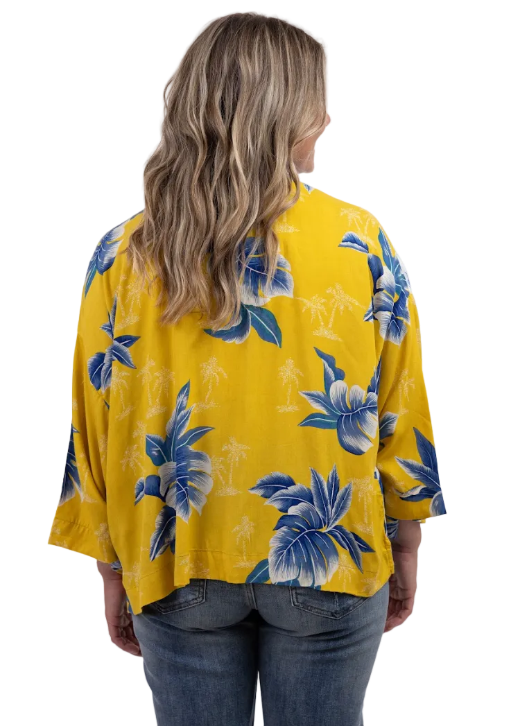 Shannon Passero 5262YP Yellow Palm Mix One Size Karol Cardigan