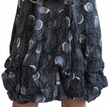 Shana 26607CI Circles Sleeveless Crinkle Bubble Dress With Adjustable Hemline