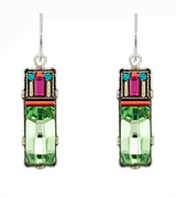 Firefly E706-MC Multicolor Architectural Rectangular Shape Earrings