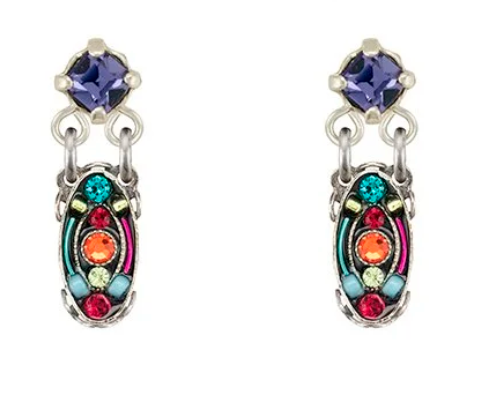 Firefly E702P-MC Multicolor Two Tier Post Earrings