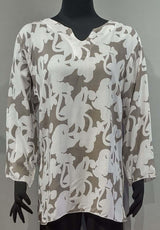Lost River 5195 Seagull Tika Silky Rayon Voile Tunic