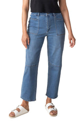 Habitat 11473MD Medium Denim Stretch Denim Barrel Leg Jeans