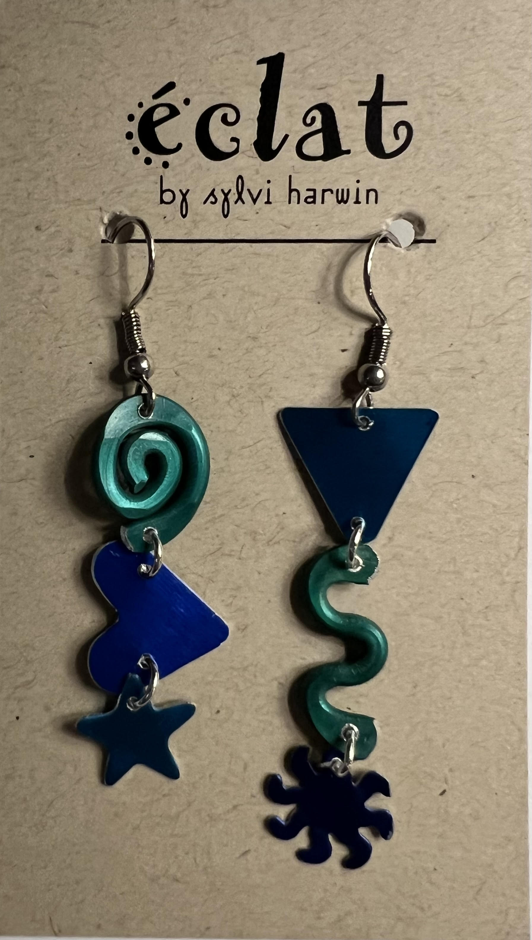 éclat by Sylvi Harwin STSC Cool Anodized Aluminum Earrings