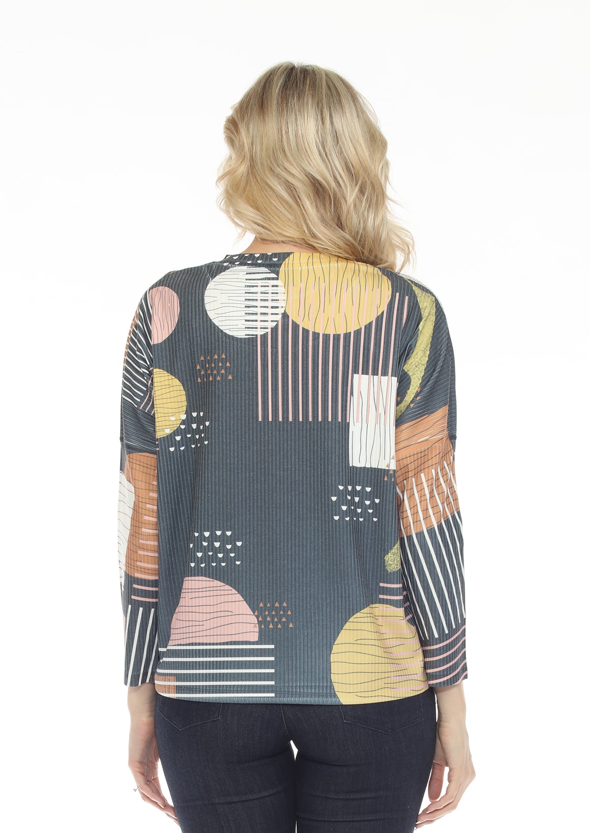 Inoah T1207REN NIGHT FELLOW Long Dolman Sleeve Crew Neck Top