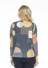 Inoah T1207REN NIGHT FELLOW Long Dolman Sleeve Crew Neck Top