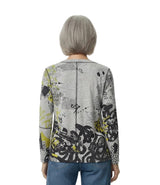 Inoah T1523F-AF137 JAZZ MUSIC Long Sleeve Round Neck Sweater Tee