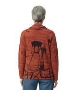 Inoah T464SMR-AF53 OTTO & TUCKER Pin Tuck Cowl Neck Sweater With Pockets