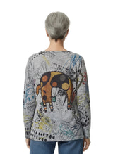 Inoah T919T-AF41 COCOPUP Long Sleeve Round Neck Sweater