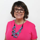 Sylca TG22N02BU Blue Multi Strand Millie Necklace