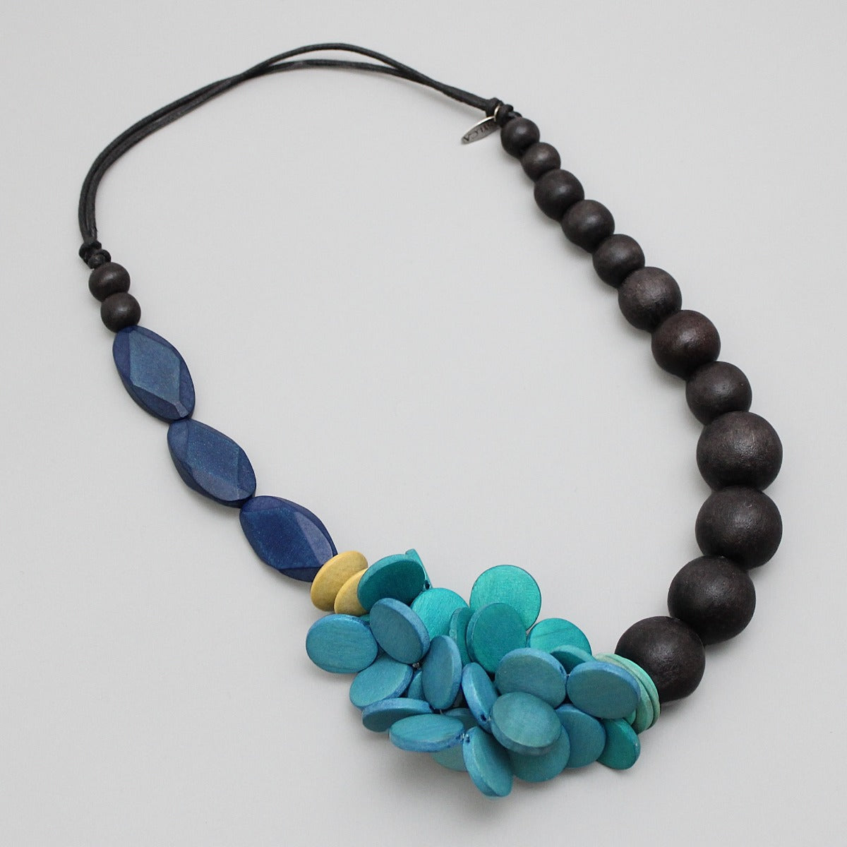 Sylca Blue Cluster Aimee Necklace