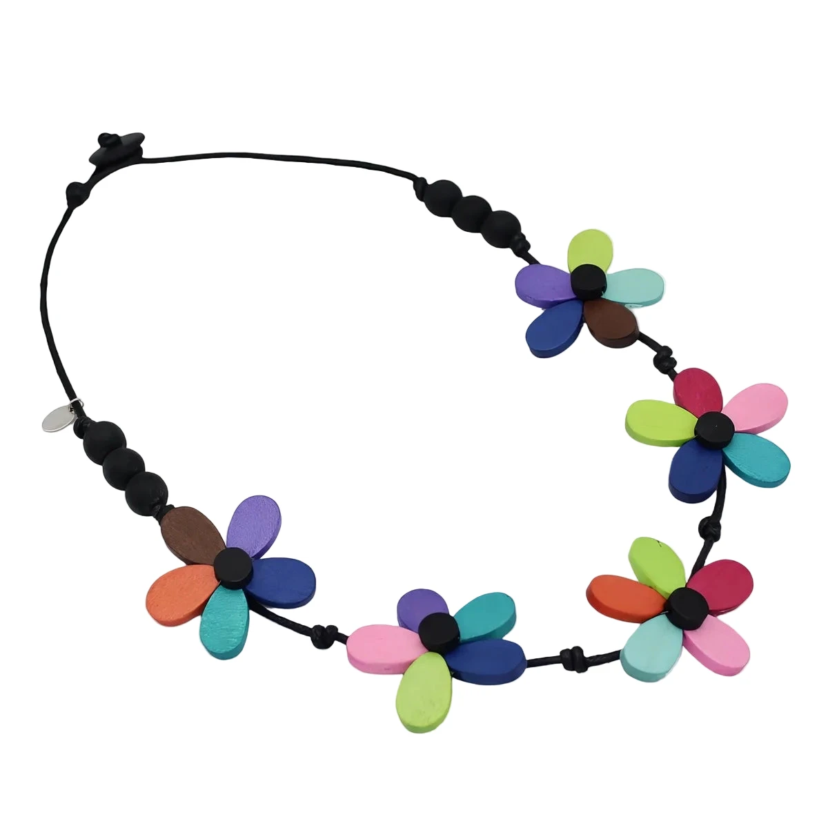 Sylca TG25N01MU Multicolor Prismatic Petals Necklace