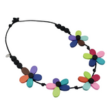 Sylca TG25N01MU Multicolor Prismatic Petals Necklace