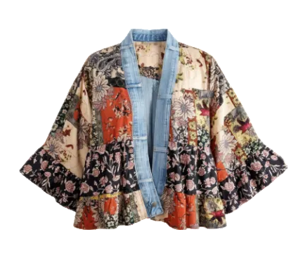 Shannon Passero 5474RM RUST MIX One Size Tiffany Tiered Cardigan